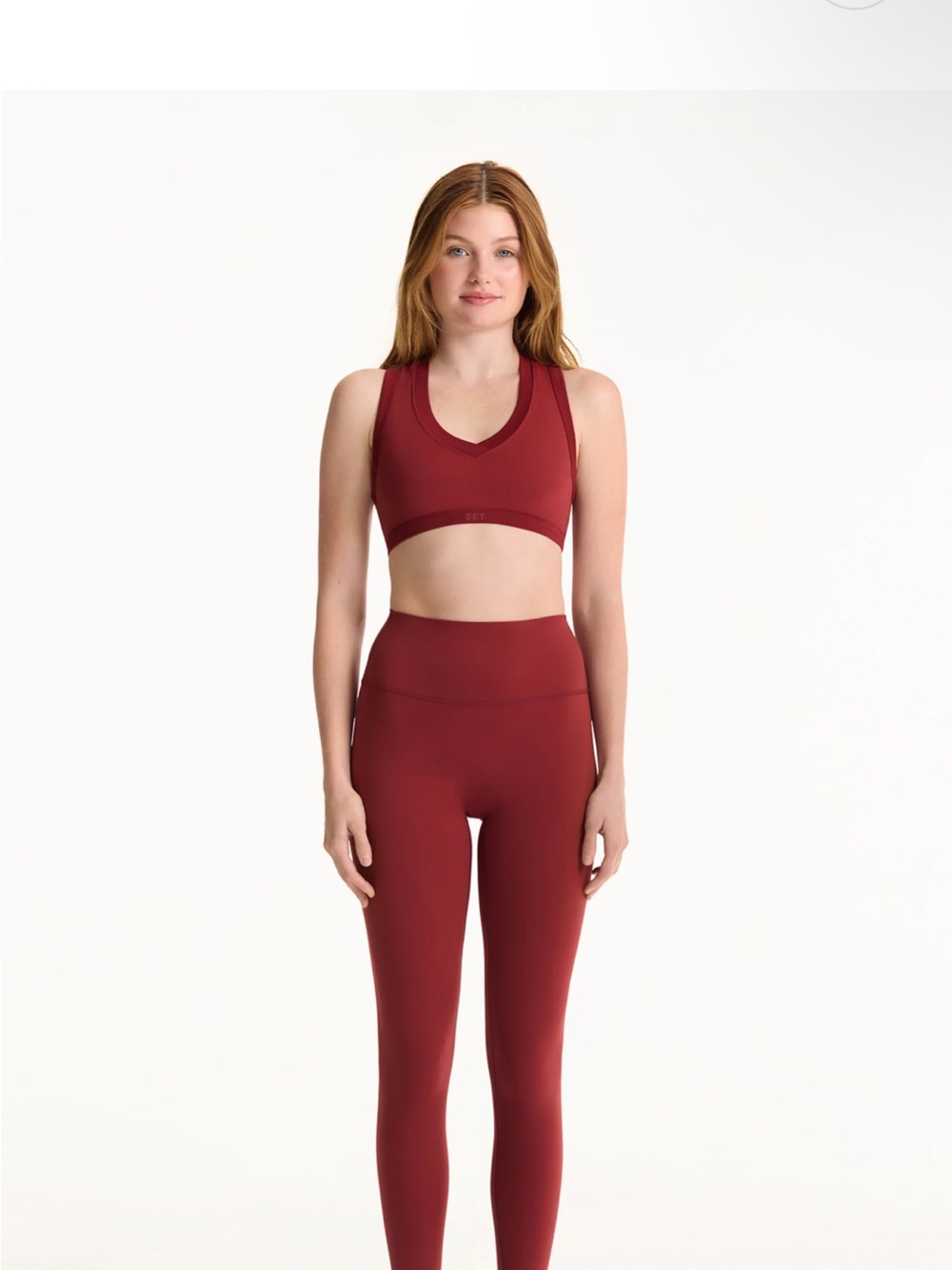 SET Active Set in snapper Sports bra and leggings